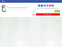 Tablet Screenshot of learningsupportcentre.com